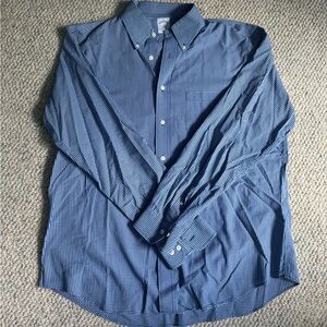 Brooks Brothers Regent Fit Blue Check Sport Shirt Size Large